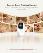 5" 1080P Smart Baby Monitor Camera with WiFi, Night Vision & Cry Detection