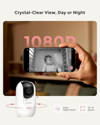 5" 1080P Smart Baby Monitor Camera with WiFi, Night Vision & Cry Detection
