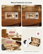 5" 1080P Smart Baby Monitor Camera with WiFi, Night Vision & Cry Detection