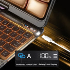 En 101 360° Transparent iPad Keyboard Case