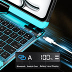 En 102 360° Transparent iPad Keyboard Case
