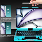En 102 360° Transparent iPad Keyboard Case