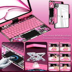 En 103 360° Transparent iPad Keyboard Case