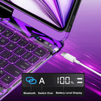 En 104 360° Transparent iPad Keyboard Case